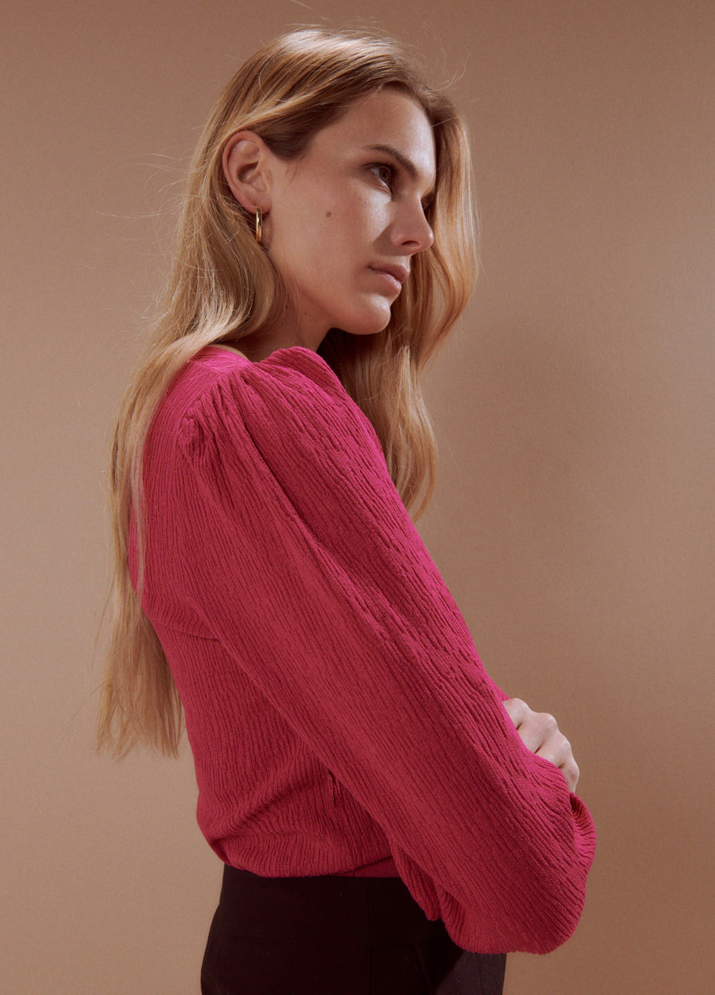 Темно-рожевий демісезонний пуловер пуловер Reserved