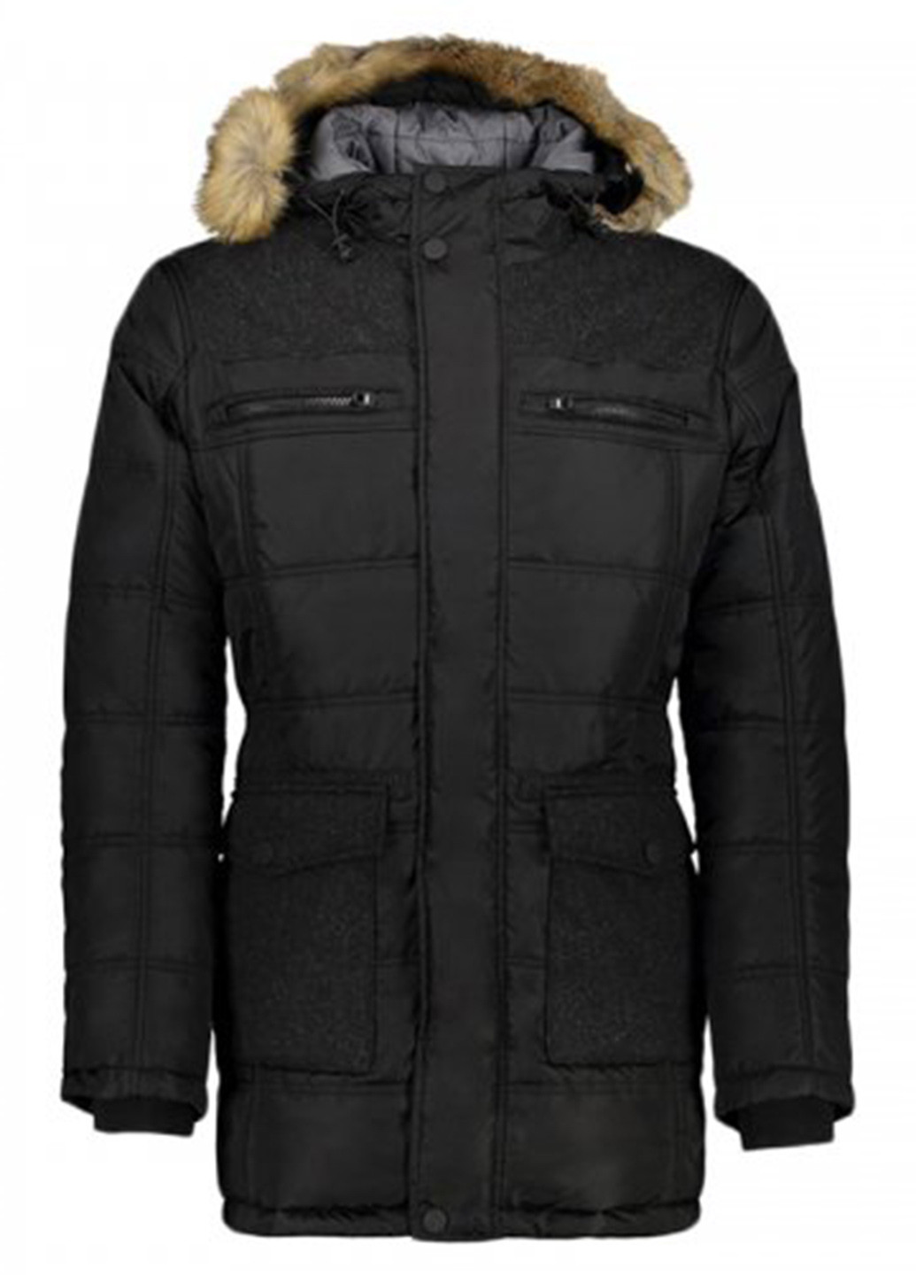 Черная зимняя куртка CMP