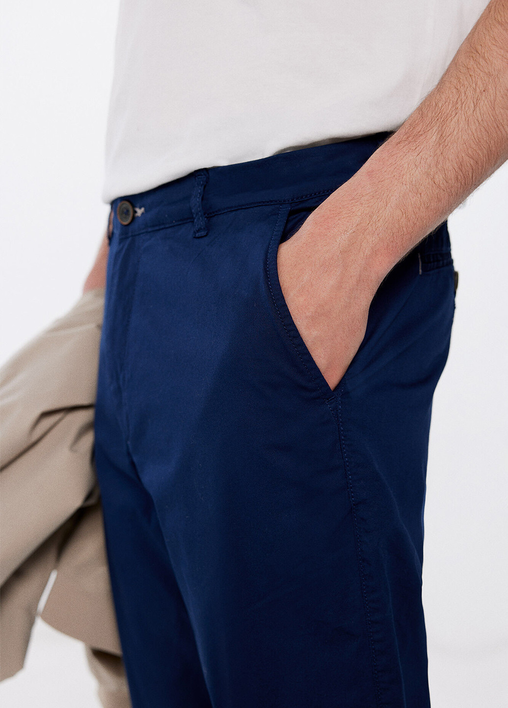 Синие кэжуал демисезонные чиносы брюки Springfield