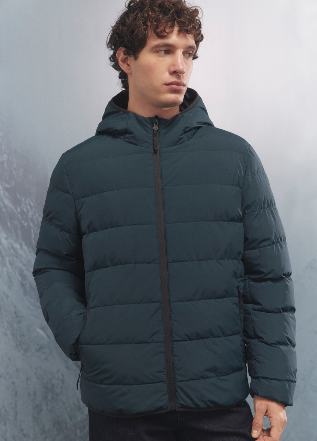 Бірюзова зимня куртка Springfield