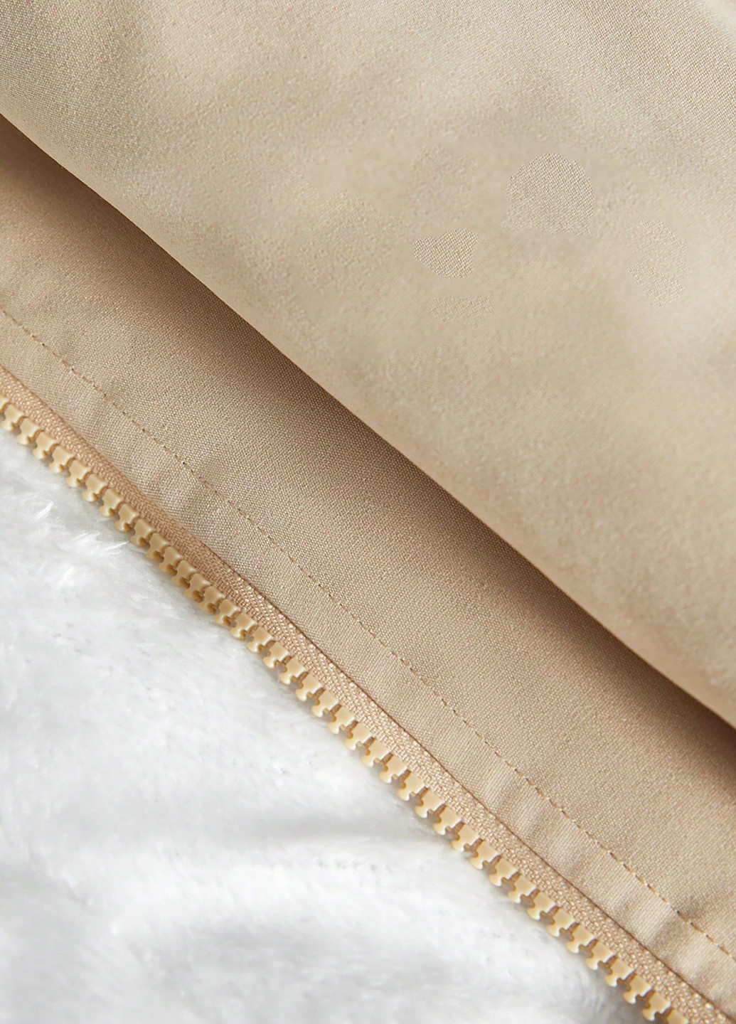 Кремовая зимняя куртка SHEIN