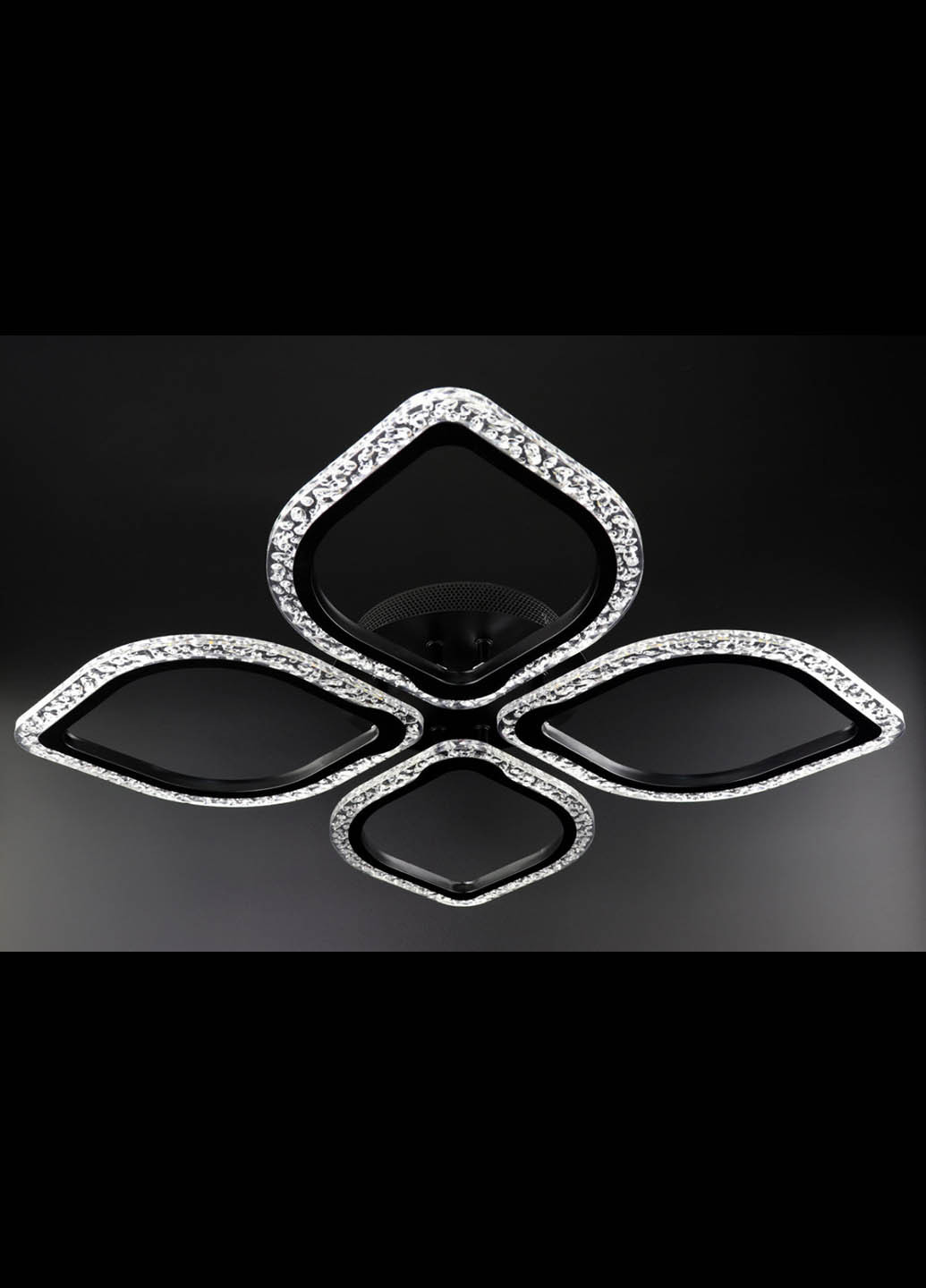 Люстра стельова LED з пультом A2522 / 4-bk Чорний 8х48х66 см. Handmade (234539827)
