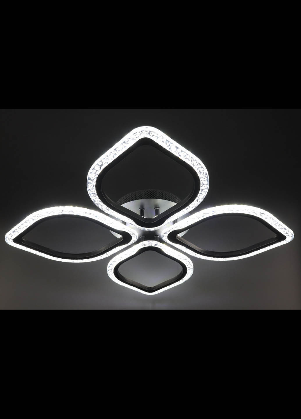 Люстра стельова LED з пультом A2522 / 4-bk Чорний 8х48х66 см. Handmade (234539827)