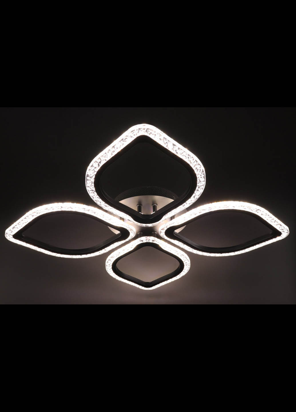 Люстра стельова LED з пультом A2522 / 4-bk Чорний 8х48х66 см. Handmade (234539827)