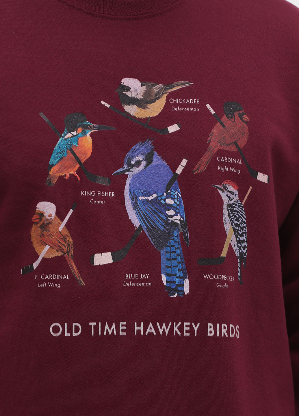 Бордовий світшот Jerzees малюнок без декору (316301986)