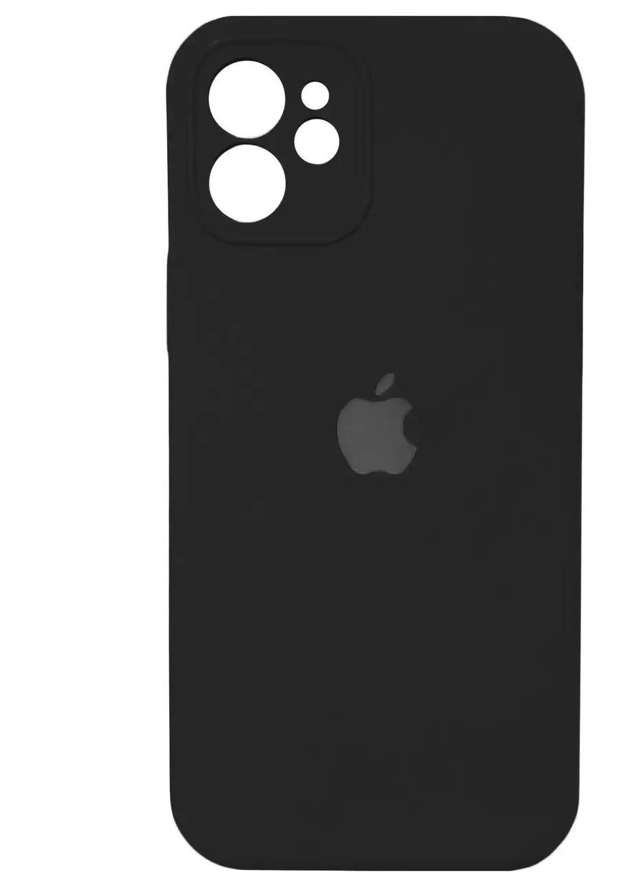 Силиконовый Чехол Накладка Закрытая Камера Silicone Case Full Camera Для iPhone 12 Black No Brand (254091269)