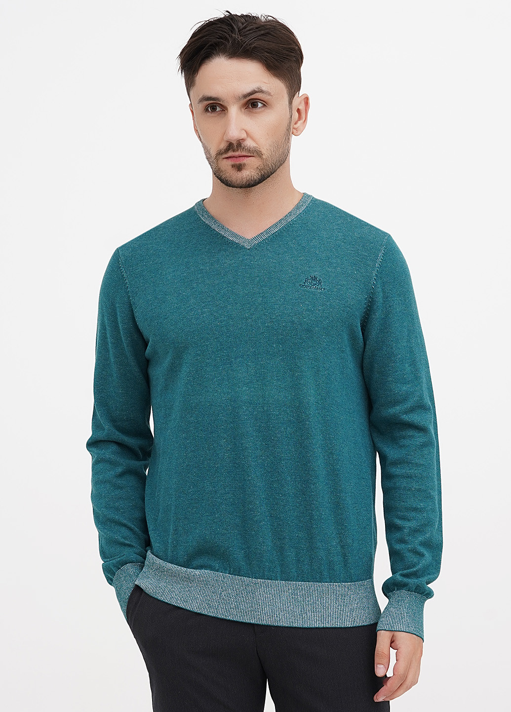 Зеленый демисезонный пуловер пуловер State of Art