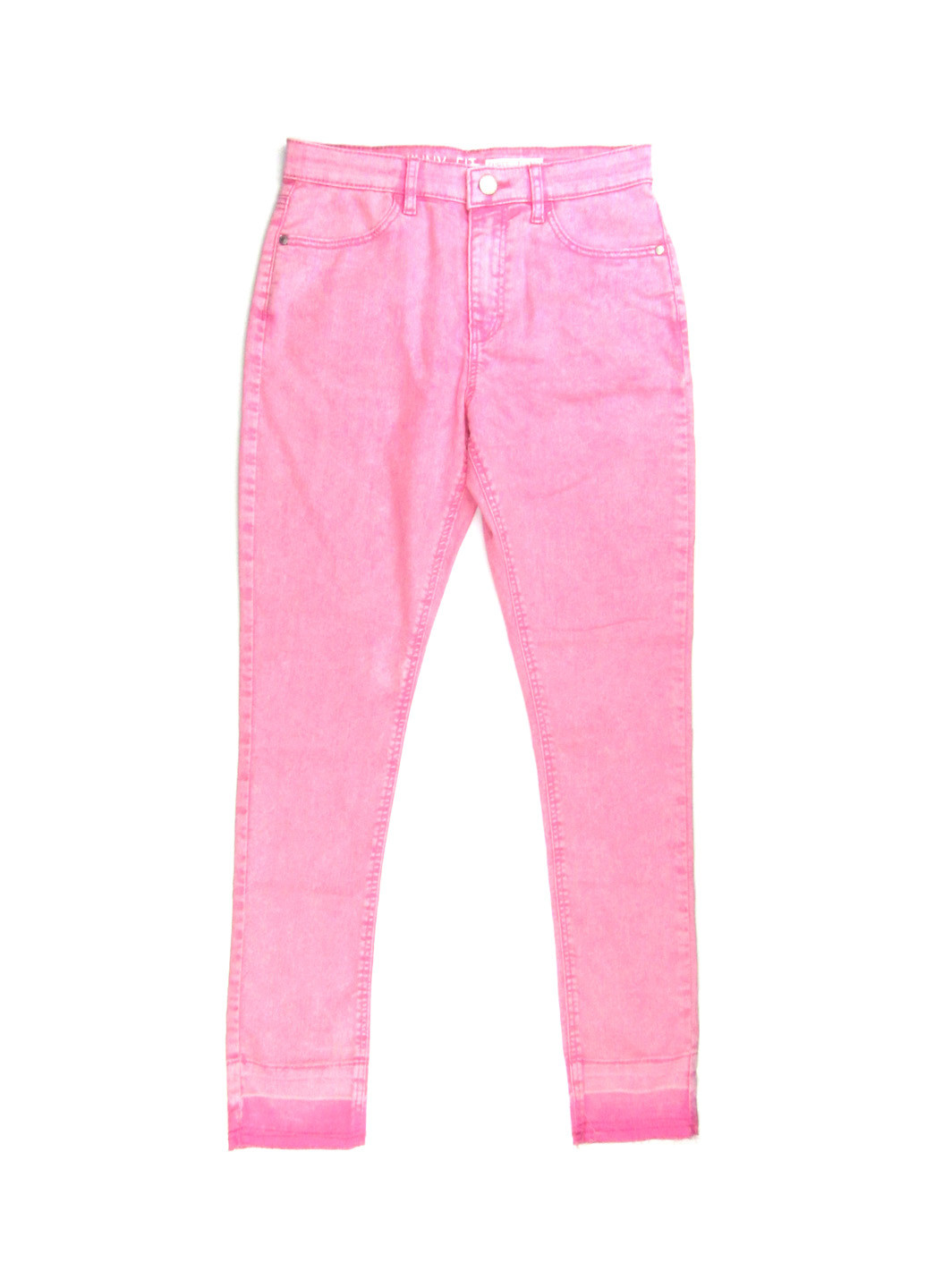 Розовые демисезонные джинсы H&M