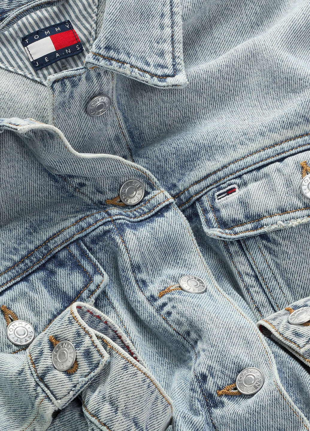 Голубая демисезонная куртка Tommy Jeans