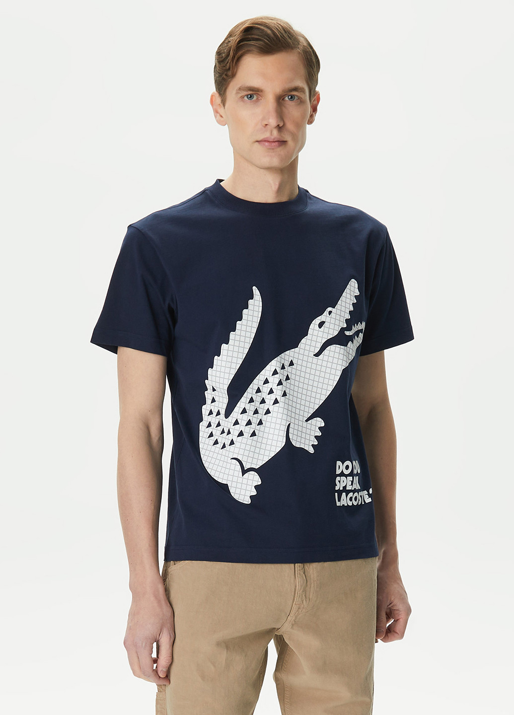 Темно-синя футболка Lacoste