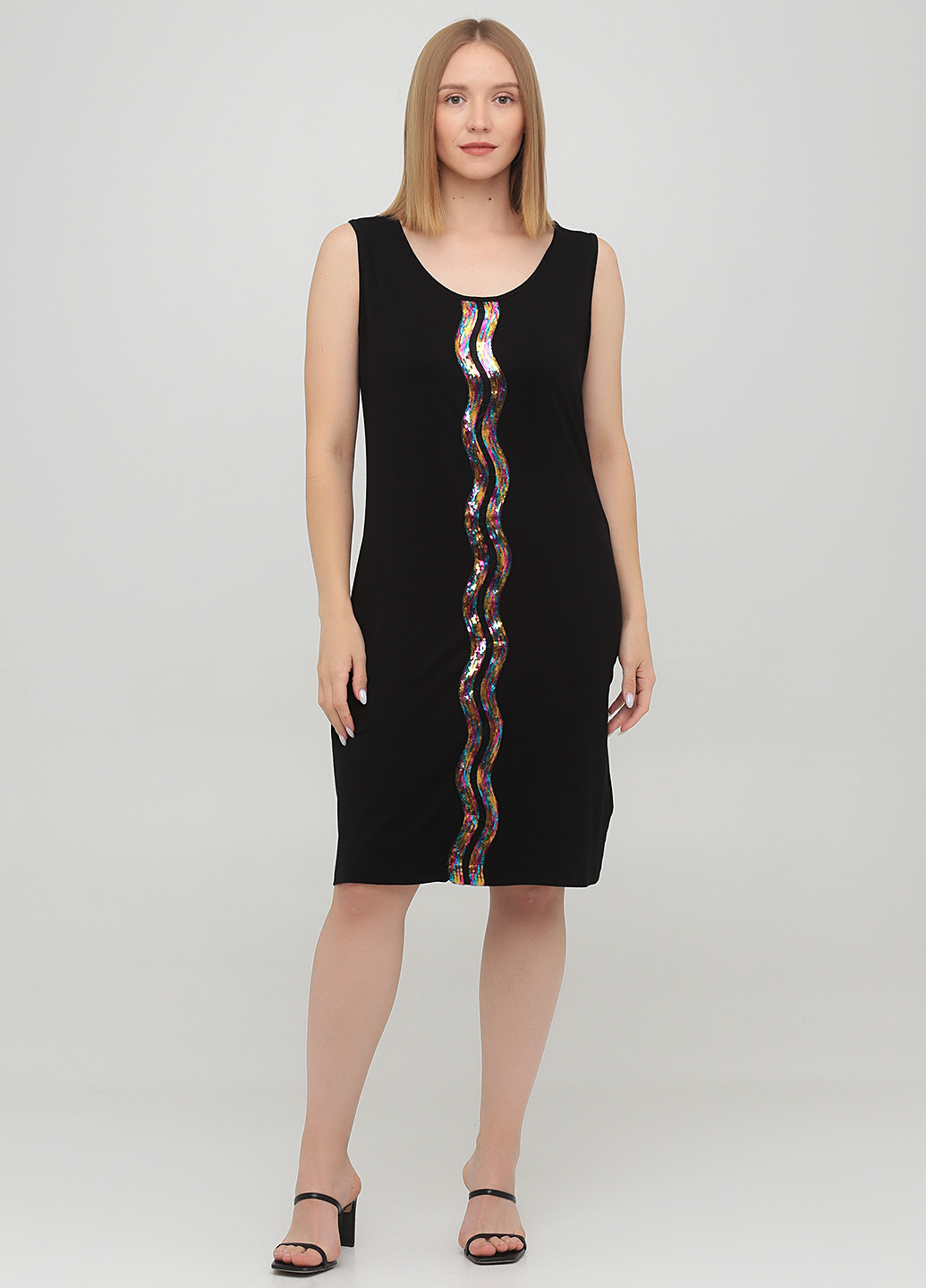 Чорна коктейльна сукня сукня-майка Comodo однотонна