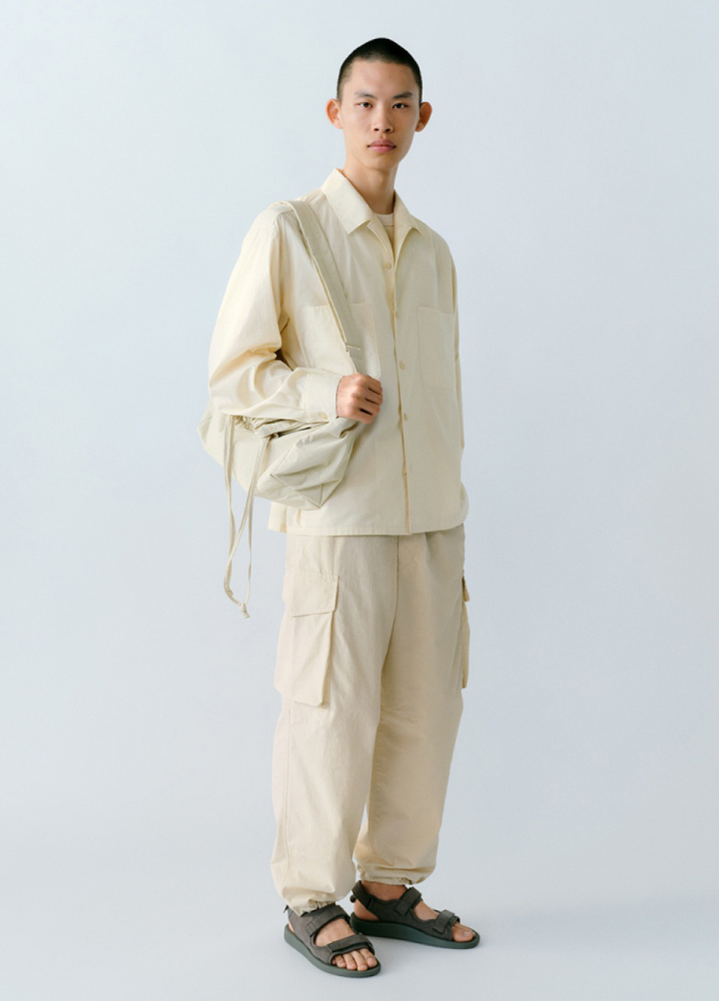 Кэжуал сандалии Uniqlo на липучке