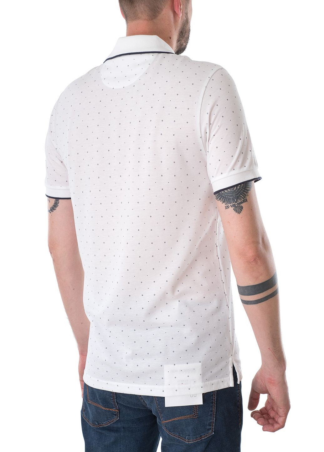 Белая футболка-поло для мужчин Ragman однотонная