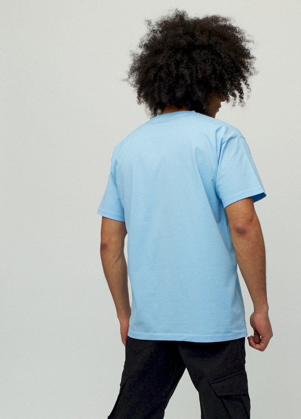 Блакитна футболка чоловіча YAPPI