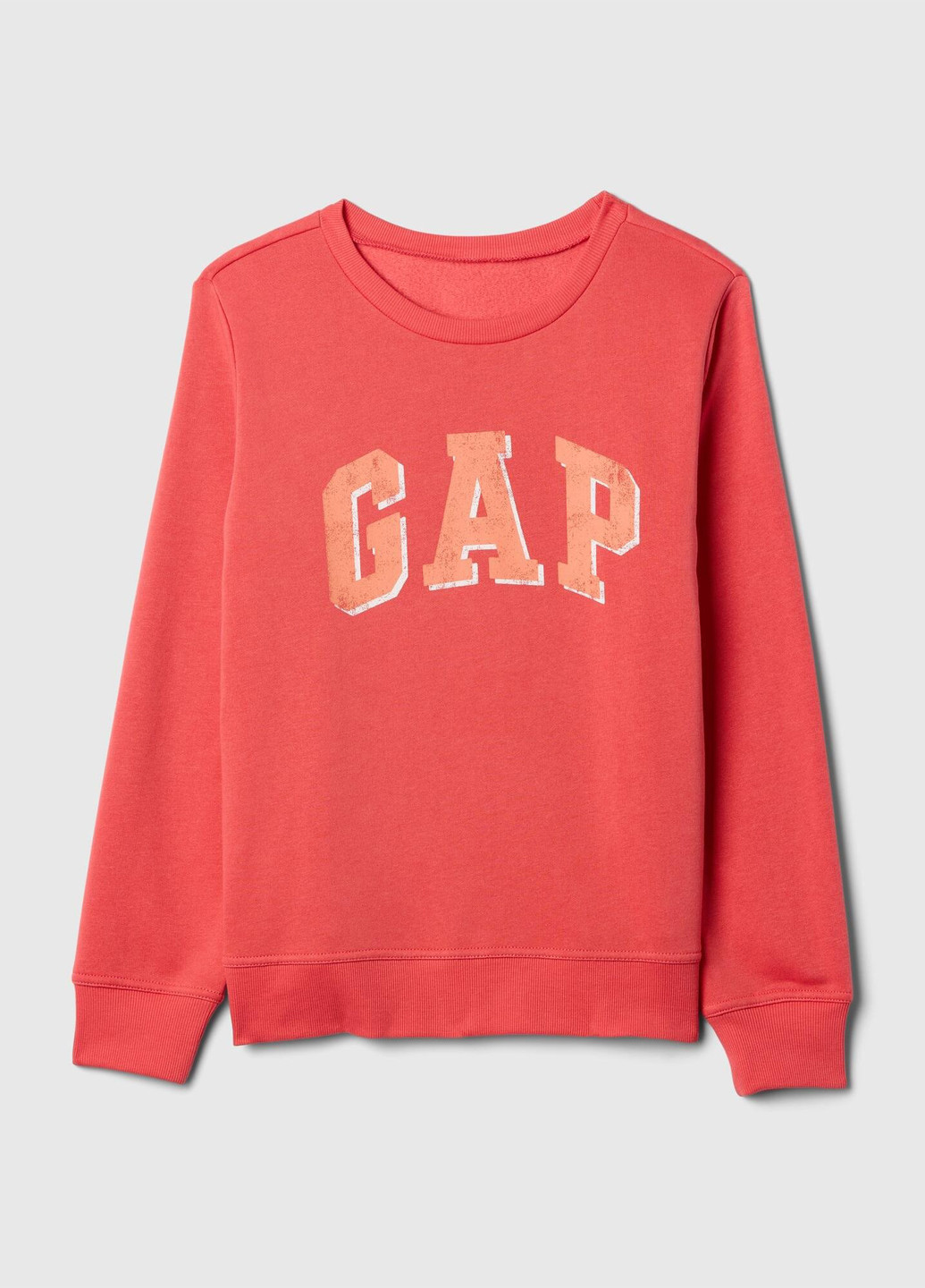 Рожевий світшот Gap логотип без декору (335388915)