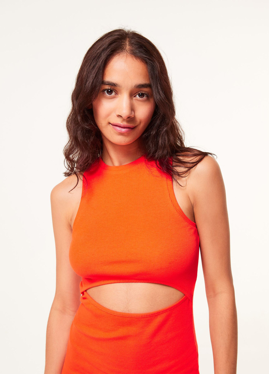 Помаранчева кежуал сукня силуетна Jennyfer однотонна