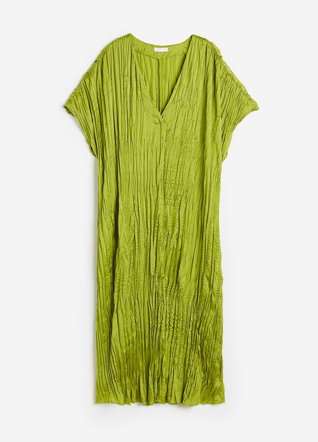 Салатова кежуал сукня плісована H&M однотонна