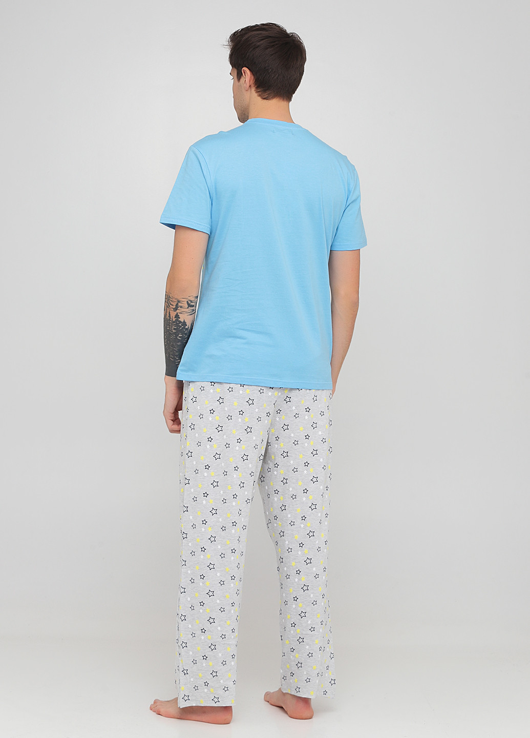 Голубой зимний комплект (футболка, брюки) Studio