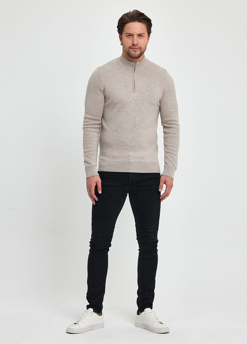 Бежевый демисезонный свитер Trend Collection