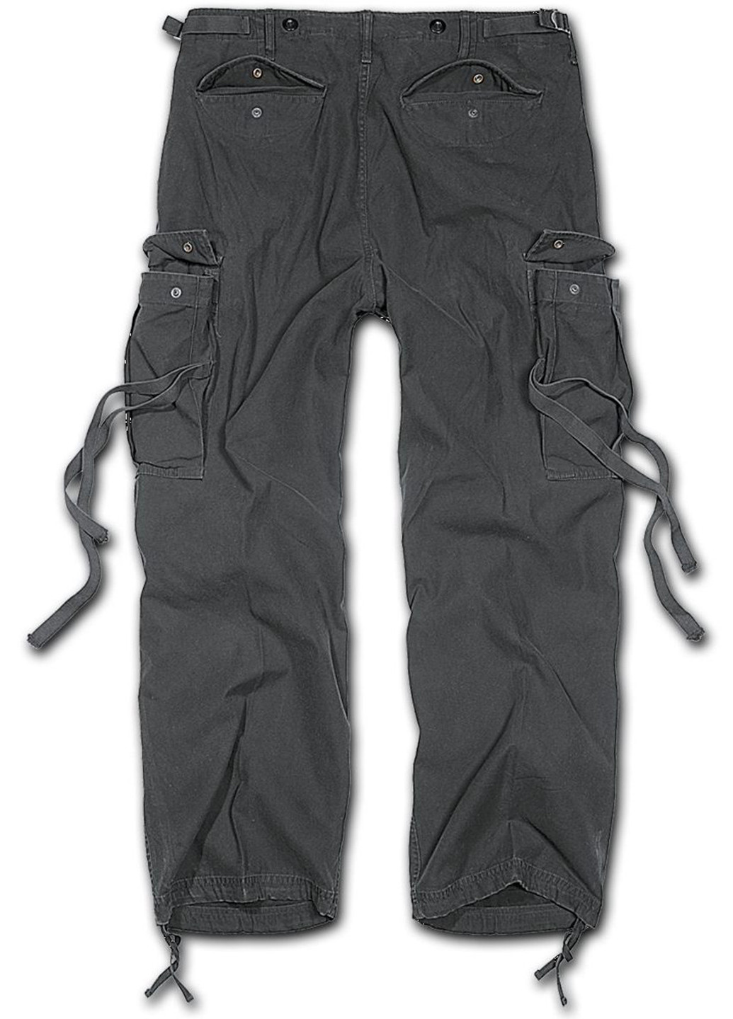Черные кэжуал демисезонные прямые брюки Brandit