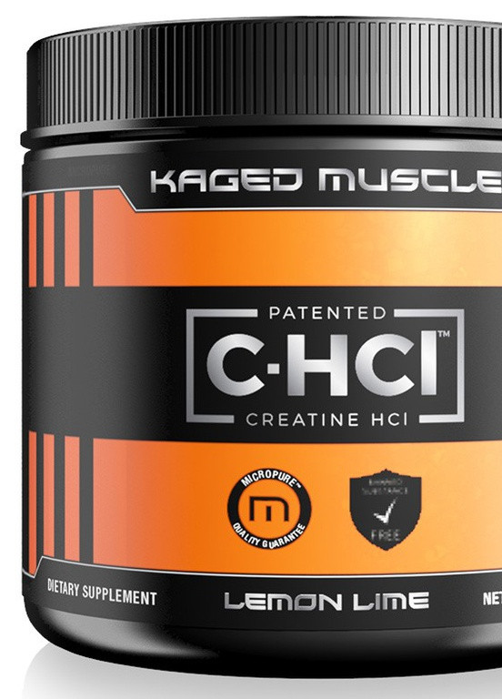 Гідрохлорид креатина Patented C-HCI, Creatine HCI 76.4g (Lemon Lime) Kaged Muscle (254371862)