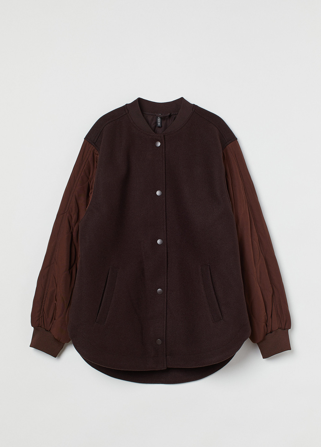 Темно-коричнева демісезонна куртка H&M