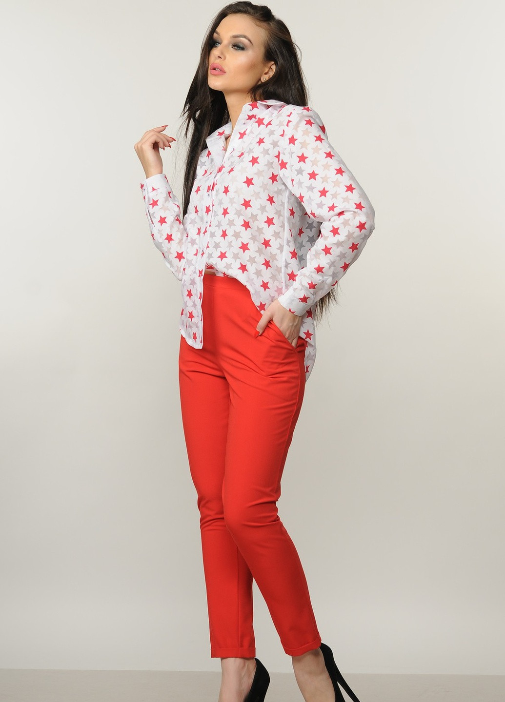 Штани Рі Марі Хілтон БР 5.1-14 / 18 червоний Ри Мари (224984657)