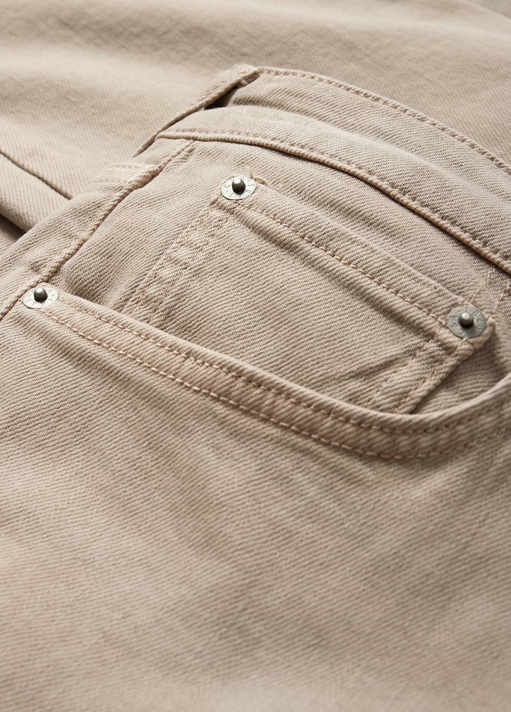 Бежевые демисезонные прямые джинсы C&A