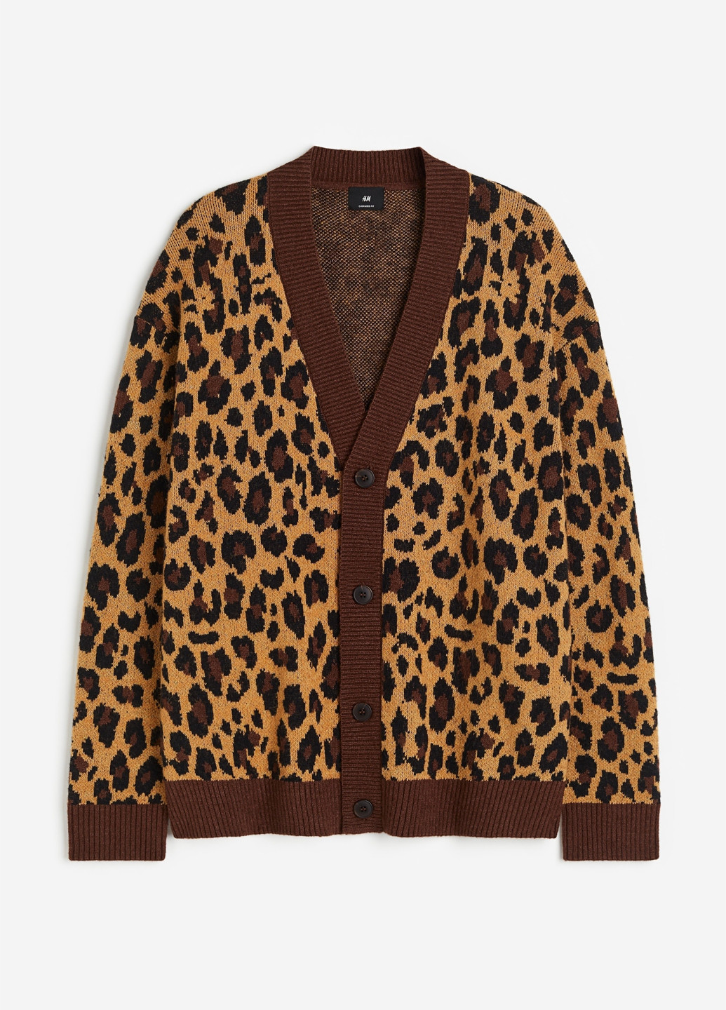 Коричневый демисезонный кардиган H&M