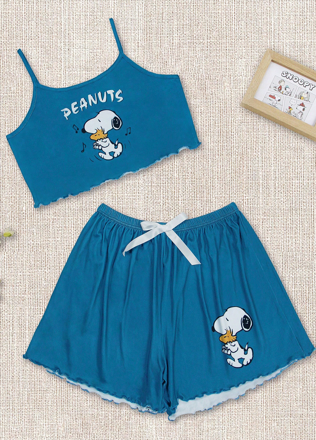 Костюм (топ, шорты) SHEIN (366499107)