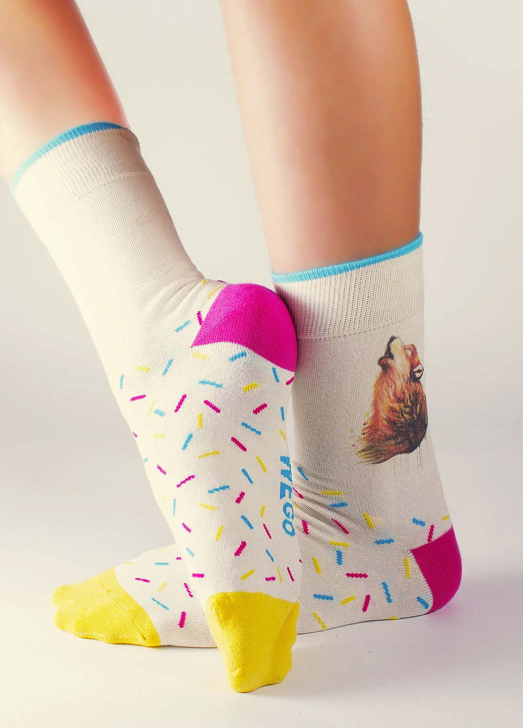 Білі носки Mo-Ko-Ko Socks малюнки (25064132)