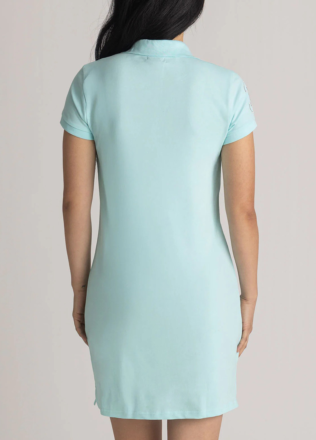 Світло-блакитна кежуал сукня поло U.S. Polo Assn. однотонна