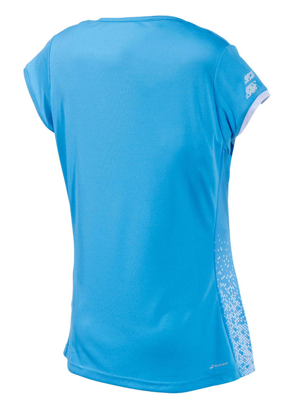 Светло-синяя демисезонная футболка с коротким рукавом Babolat