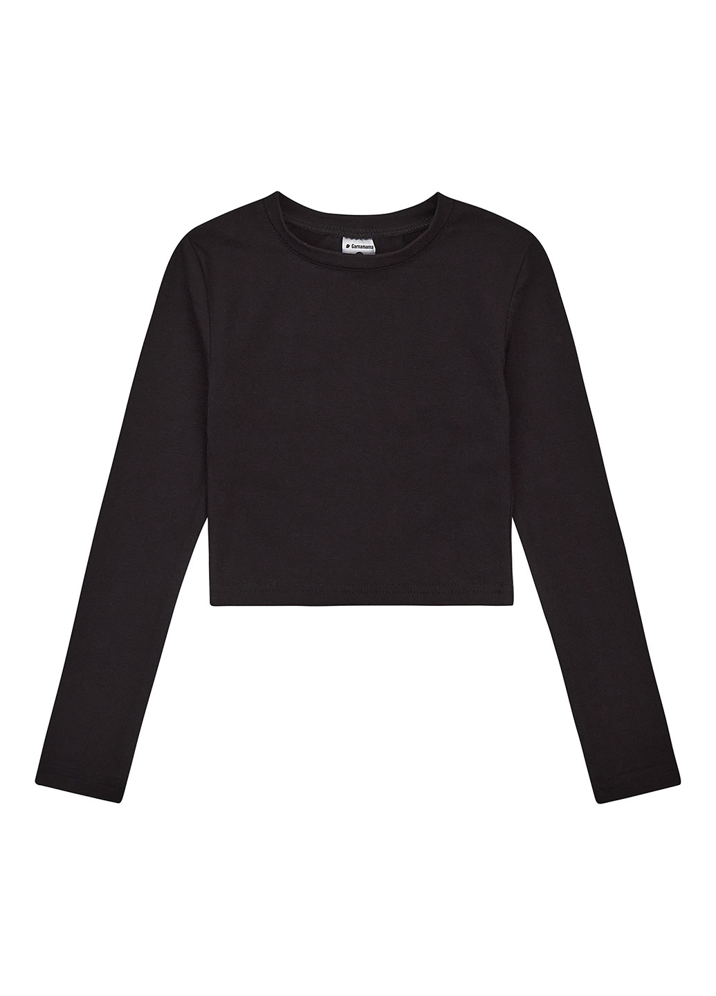 Черный демисезонный кэжуал лонгслив Garnamama однотонный