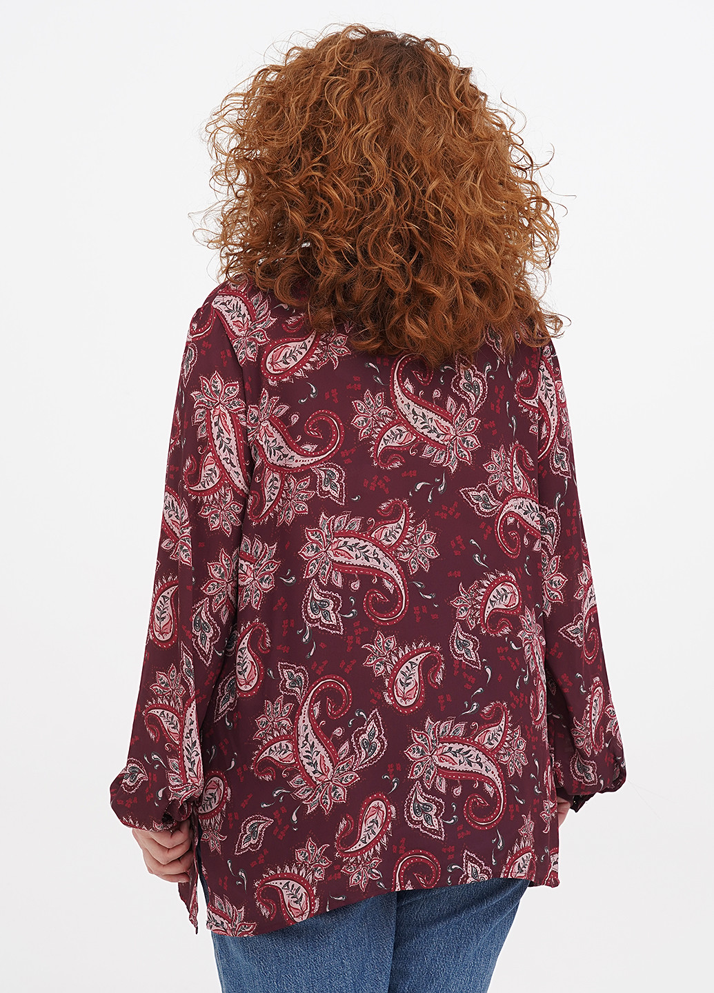 Бордовая демисезонная блуза Fiorella Rubino
