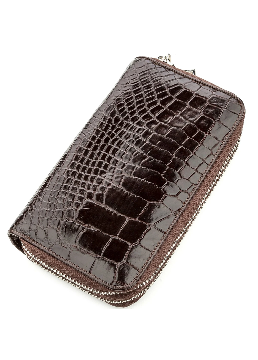 Чоловічий шкіряний клатч 19х11 см Crocodile leather (252127214)