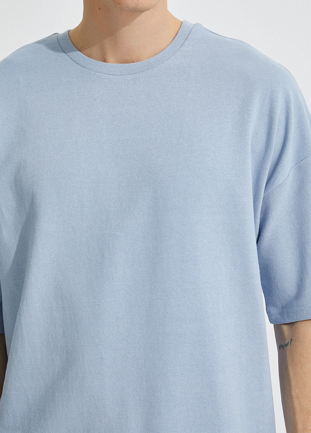 Світло блакитна літня футболка KOTON