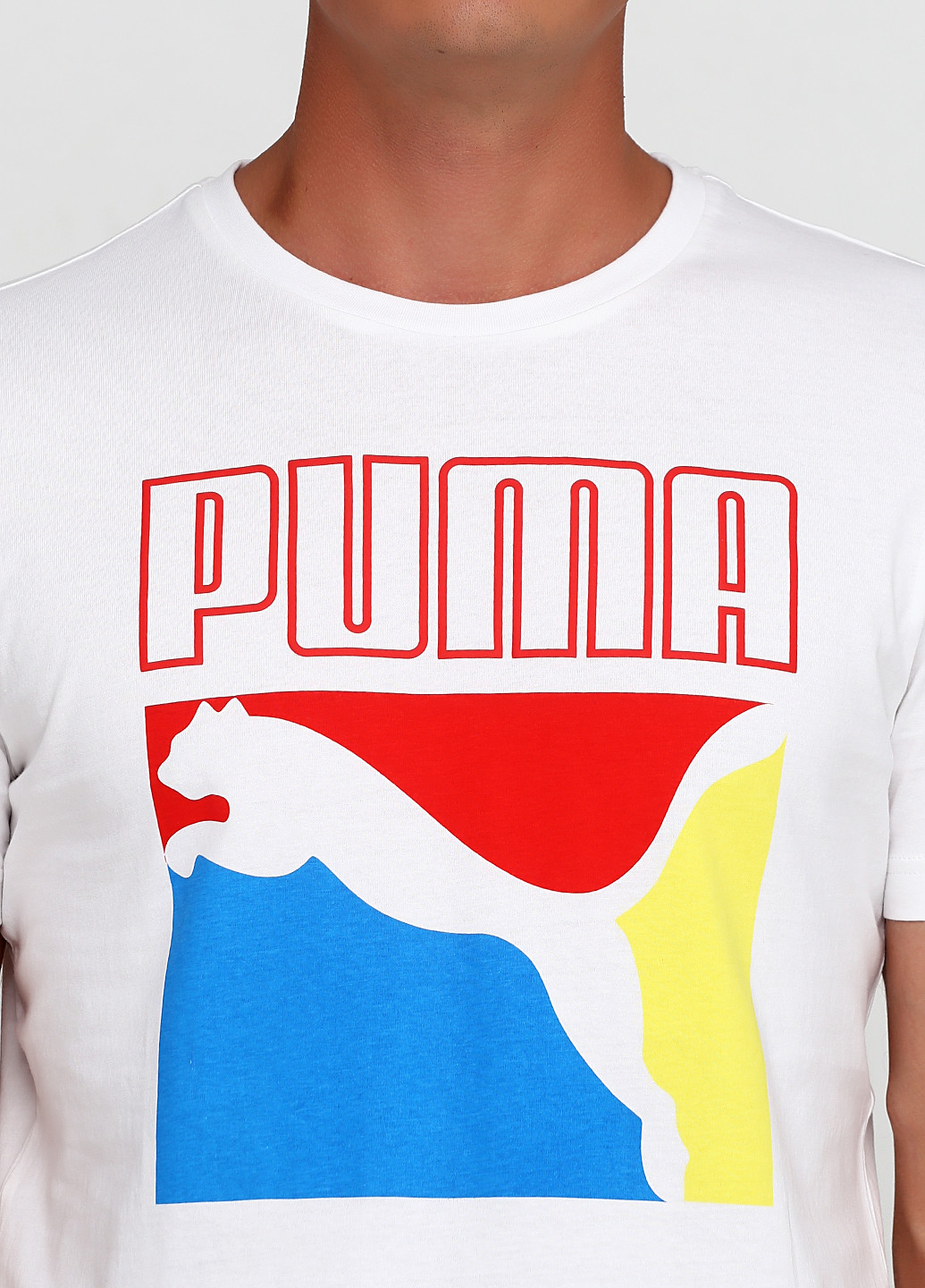 Біла футболка Puma Graphic Box Logo Tee