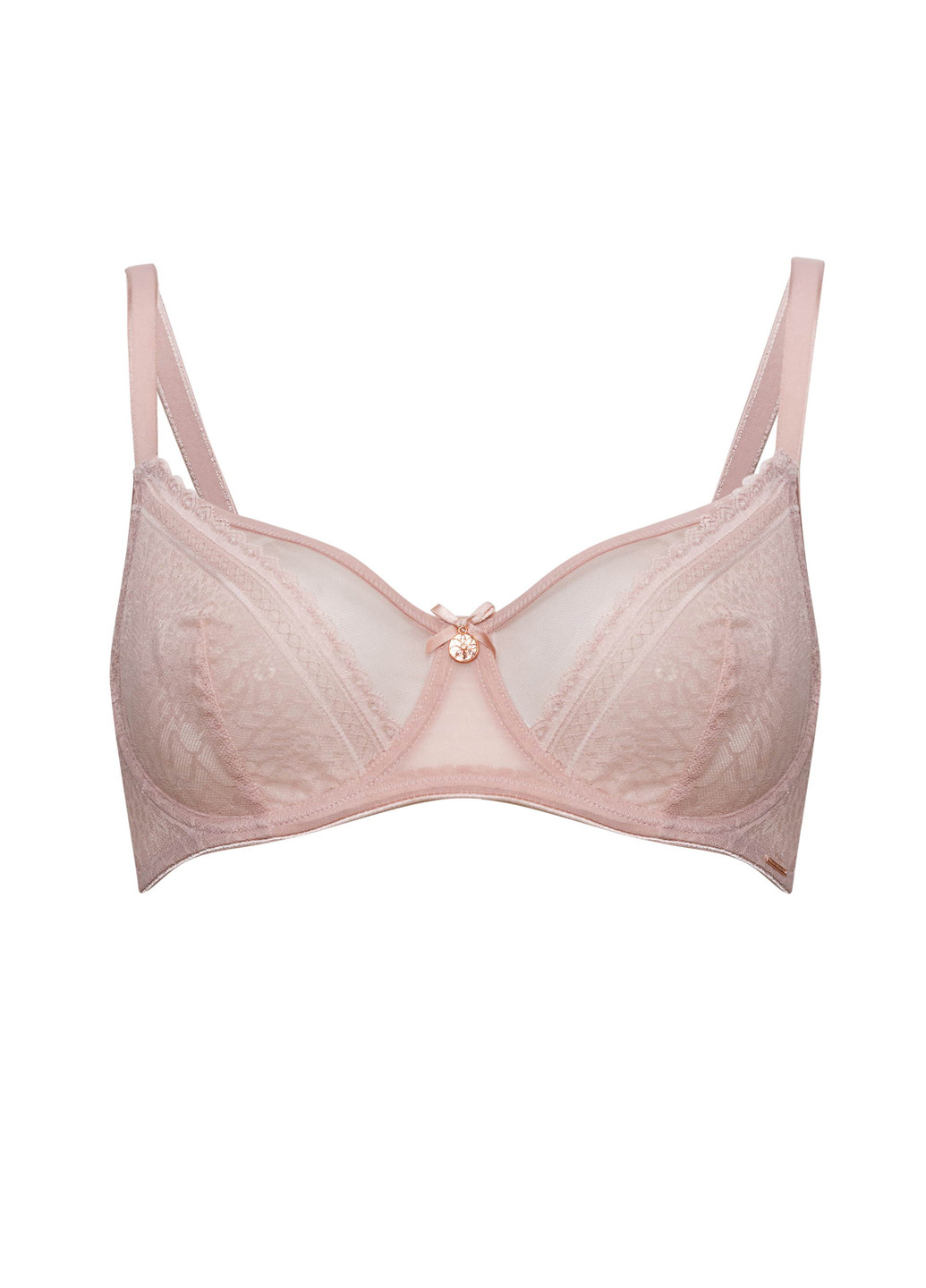 Пудровый минимайзер бюстгальтер Marc & André с косточками полиамид, кружево