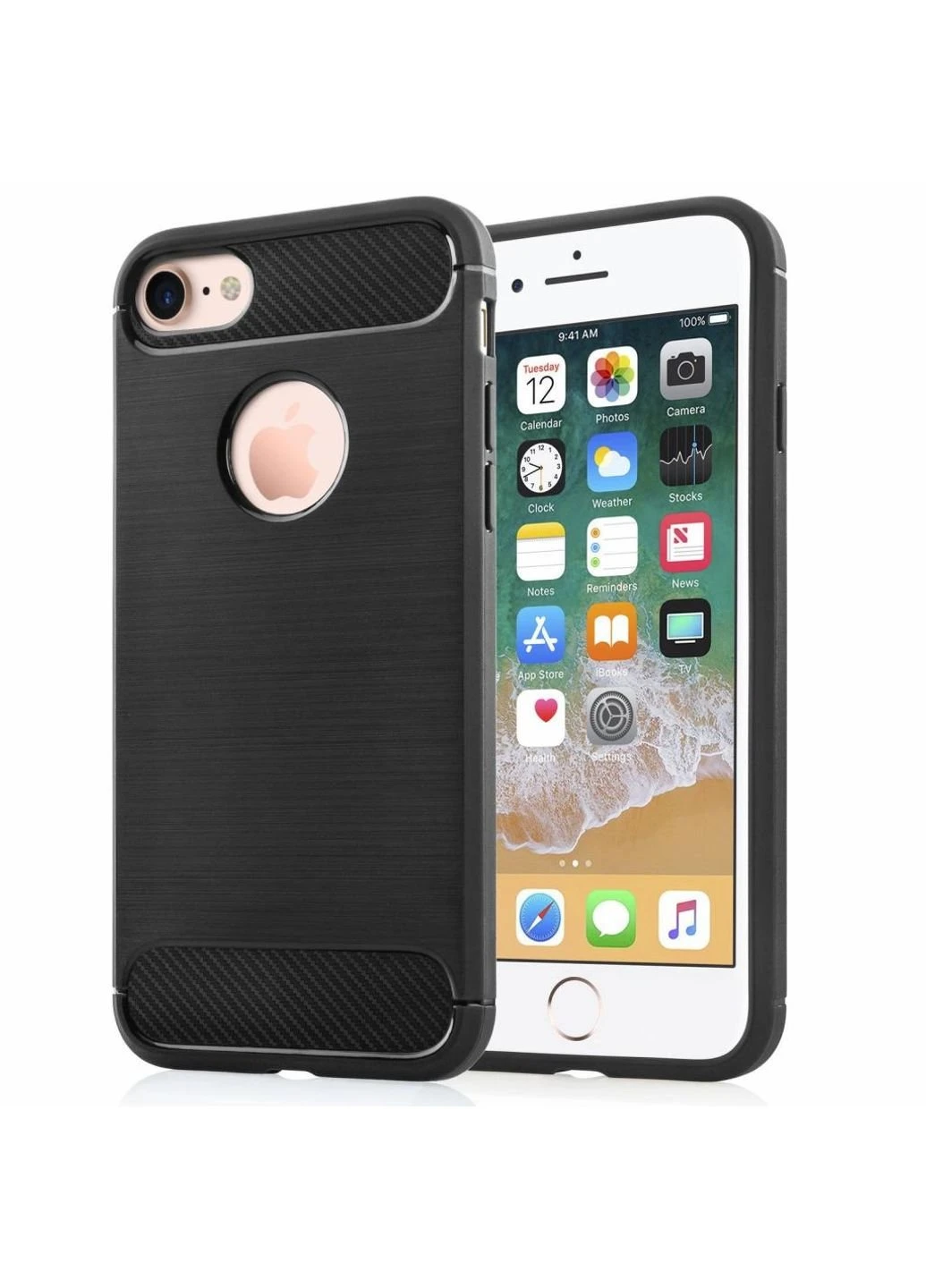 Чохол для мобільного телефону (смартфону) для Apple iPhone 8 Carbon Fiber (Black) Laudtec (LT-AI8B) BeCover (201492122)