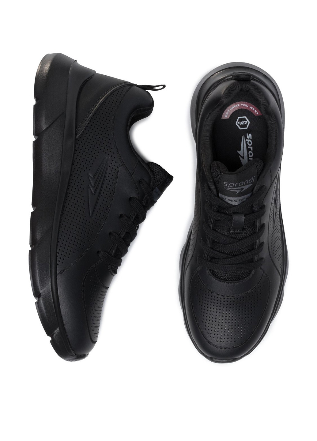 Черные демисезонные кросівки Sprandi MP07-91227-01