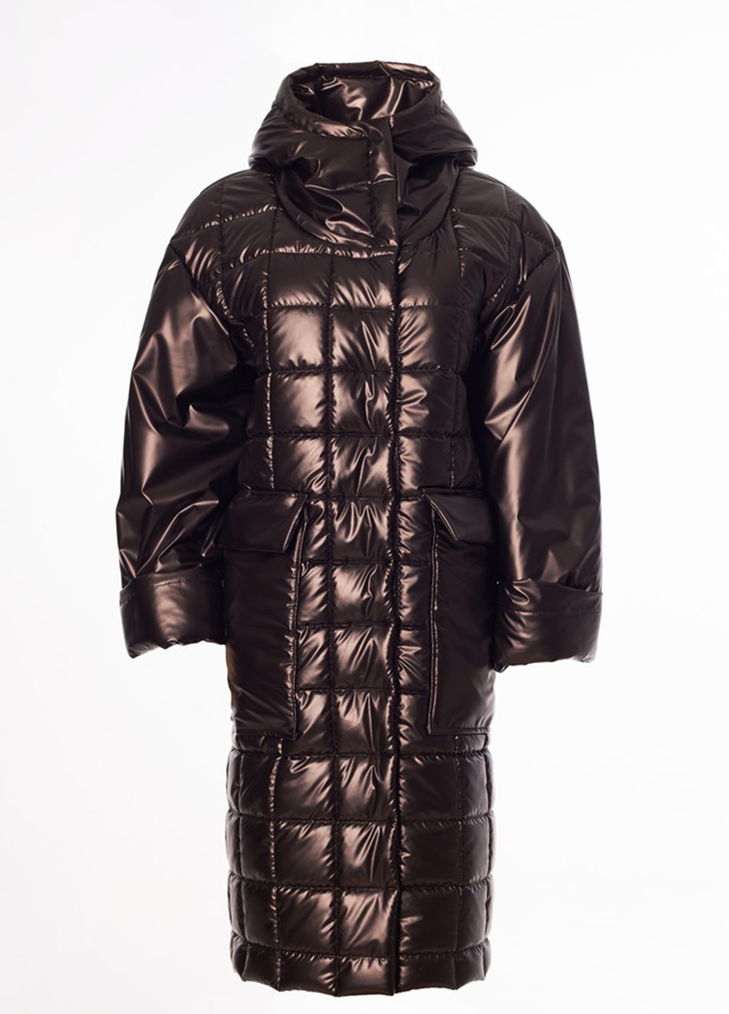 Темно-коричневая зимняя куртка MiNiMax