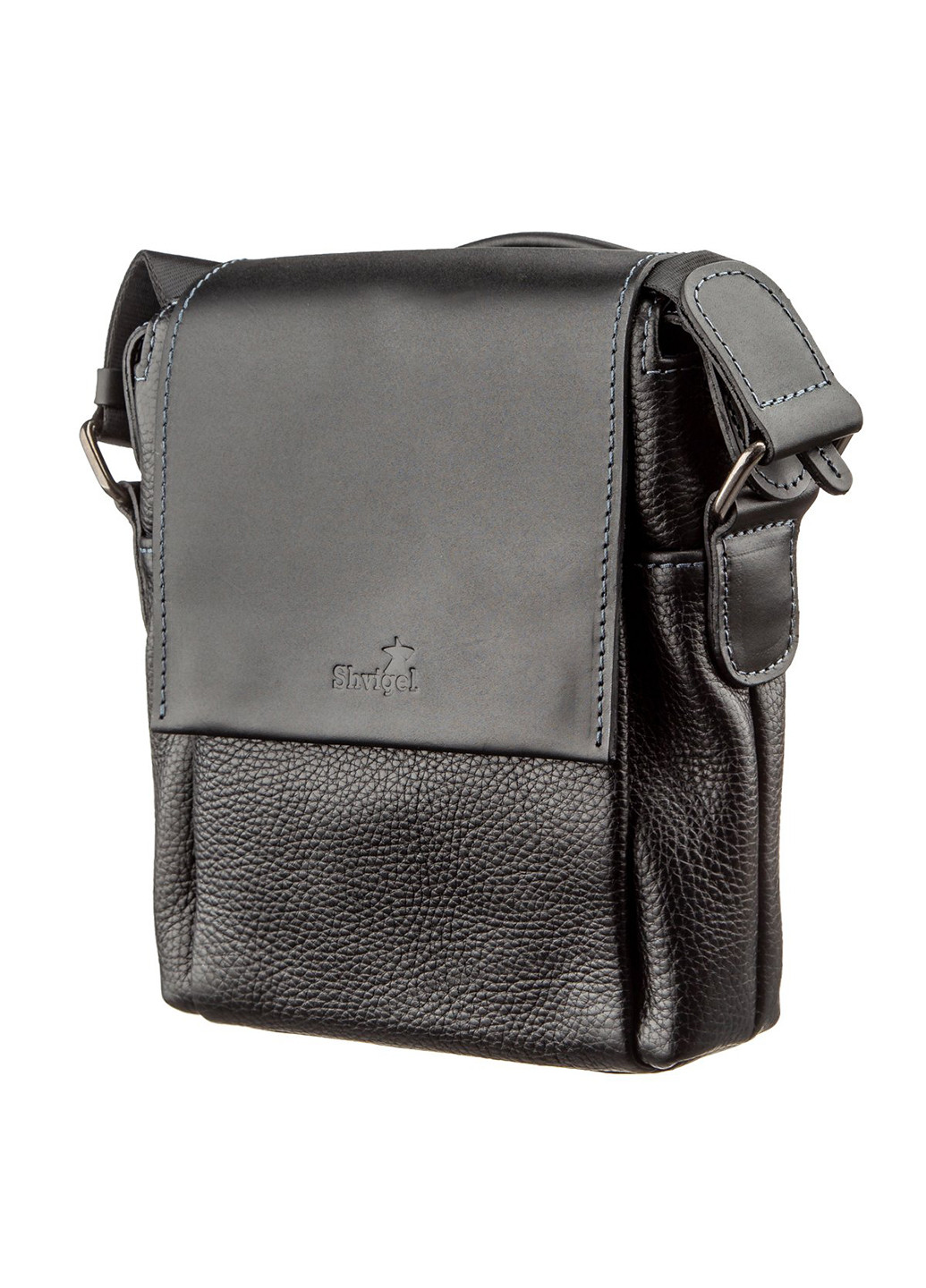 Чоловіча шкіряна сумка 19х23х6 см Shvigel (252127448)