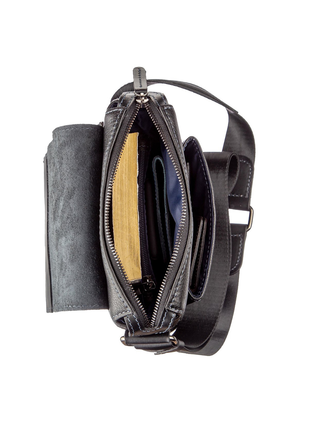 Чоловіча шкіряна сумка 19х23х6 см Shvigel (252127448)