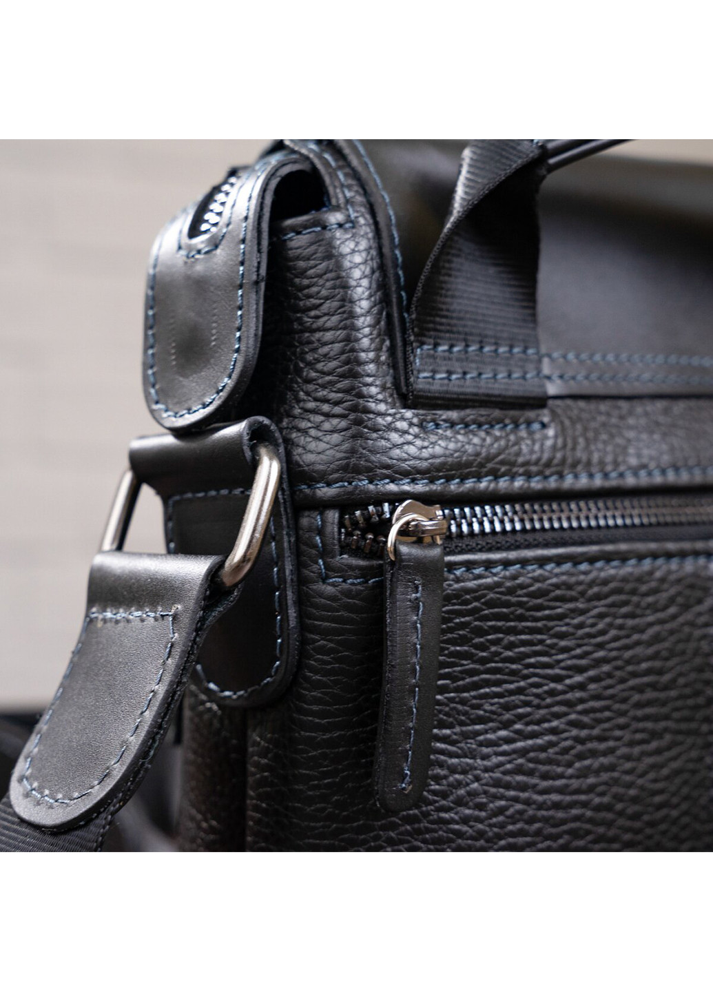 Чоловіча шкіряна сумка 19х23х6 см Shvigel (252127448)