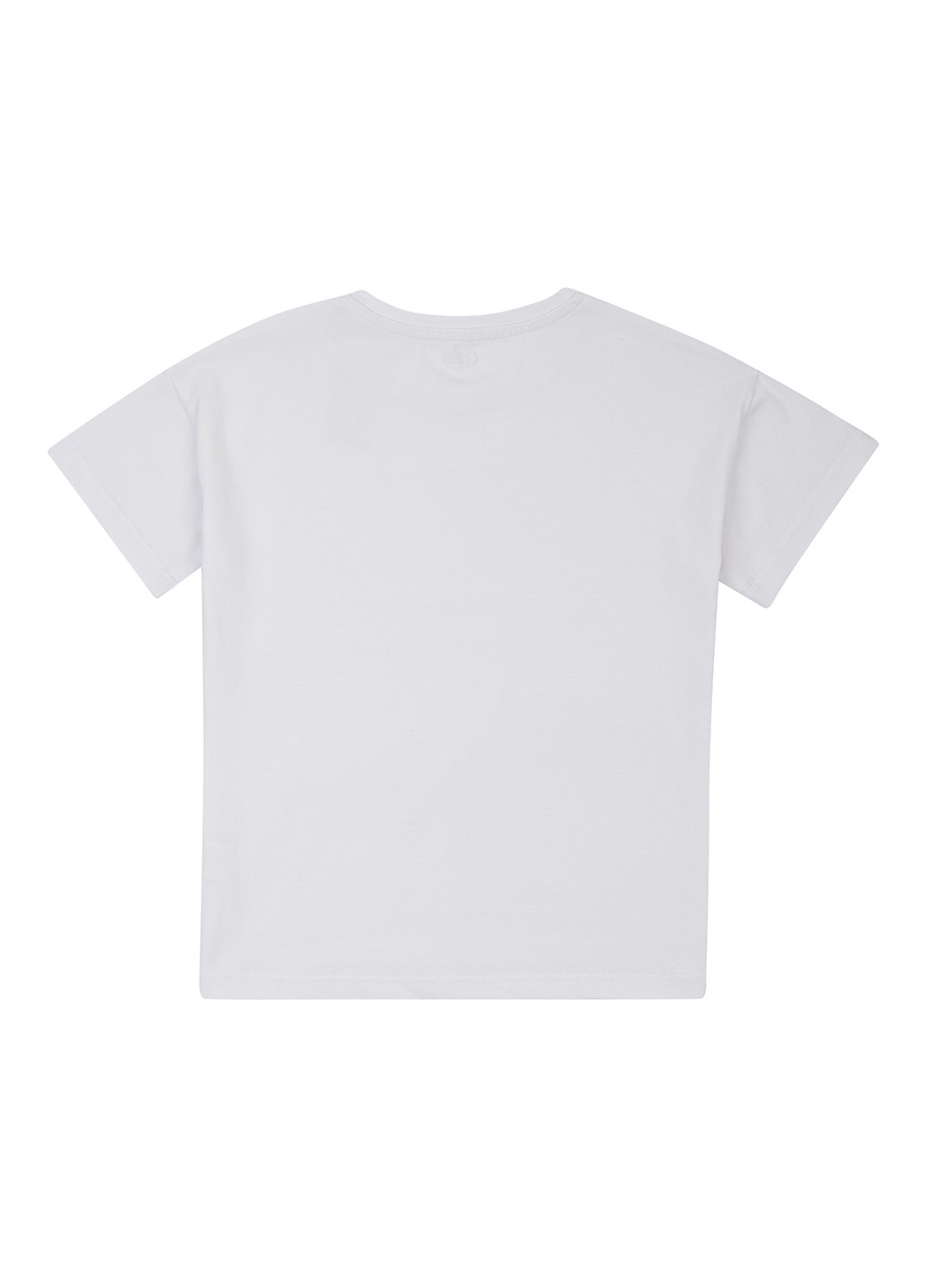 Біла літня футболка Фламинго