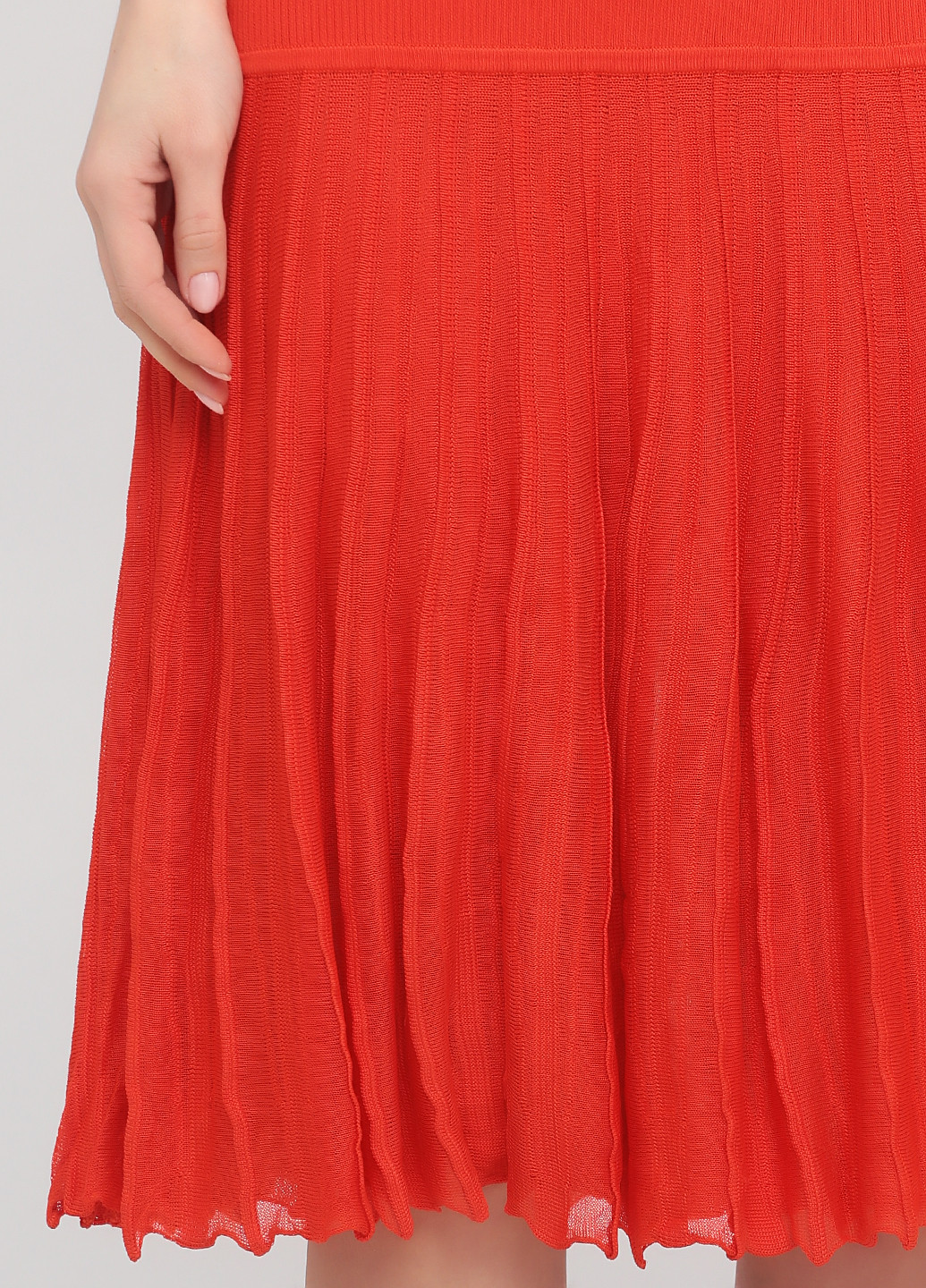 Оранжевое кэжуал платье клеш, платье-майка Ralph Lauren однотонное