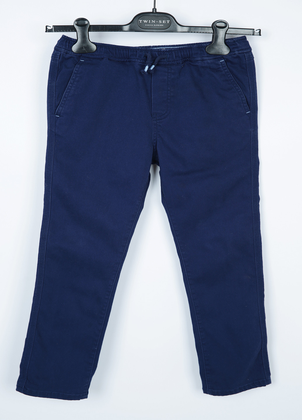 Синие кэжуал демисезонные зауженные брюки Boden