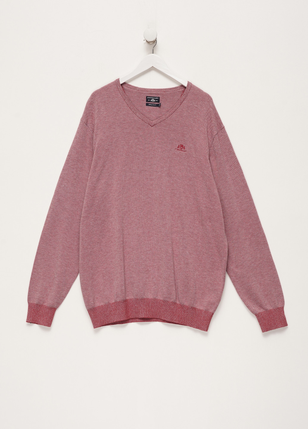 Темно-розовый демисезонный свитер пуловер State of Art