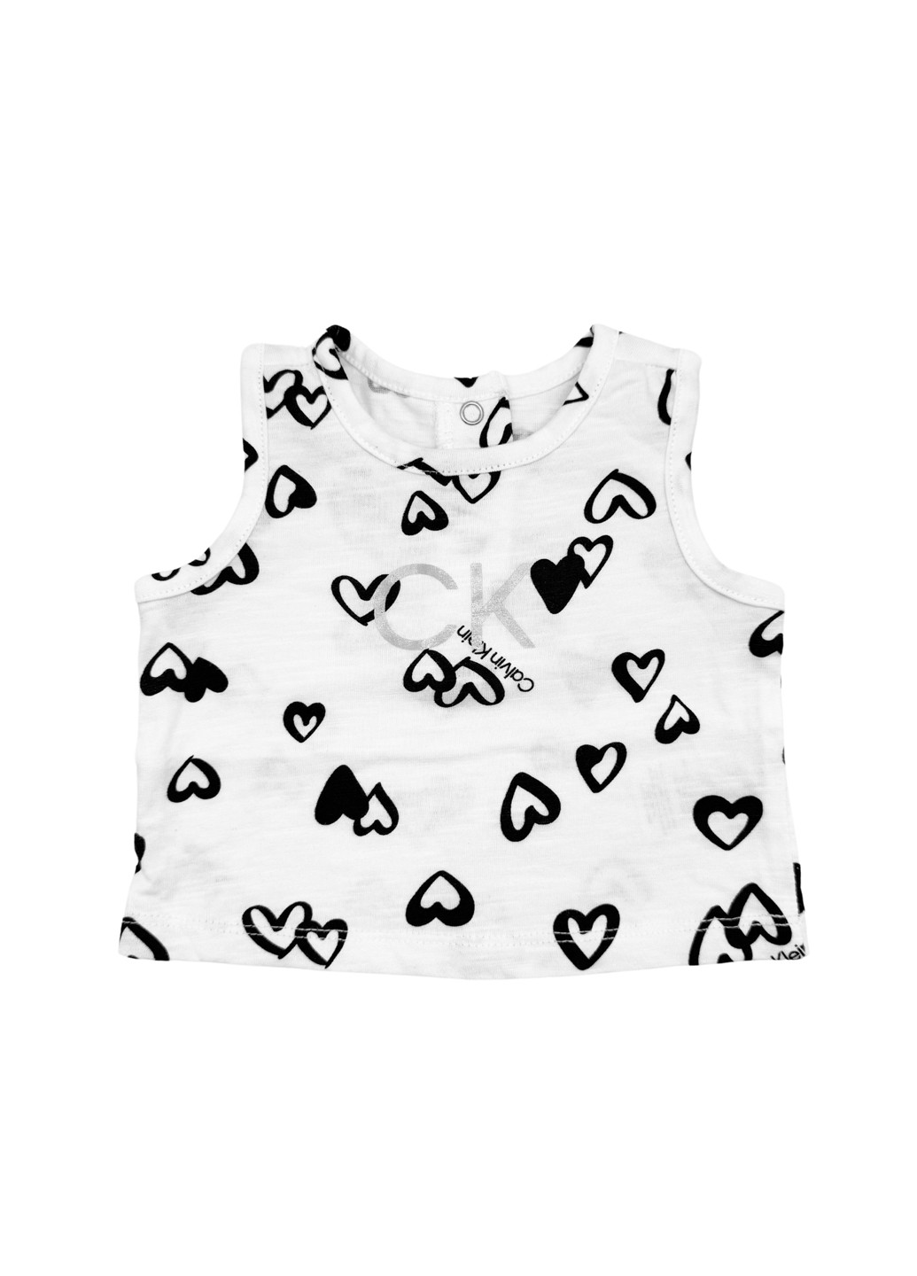 Молочный демисезонный комплект (майка, трусики) Calvin Klein